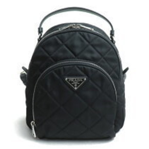 Prada Quilted Backpack Daypack Black - Picture 1 of 8